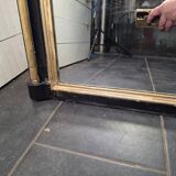 Napoleon III mirror from the 19th century with gold leaf, 190cm H