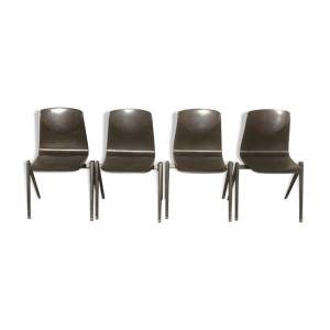 Lot de 4 chaises design