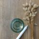 Green water candle holder