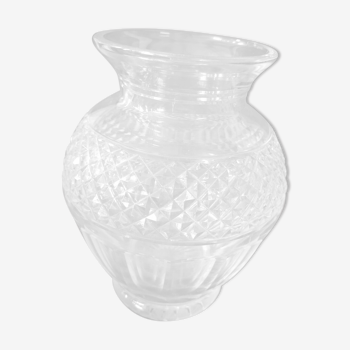 Vase cristal forme balustre