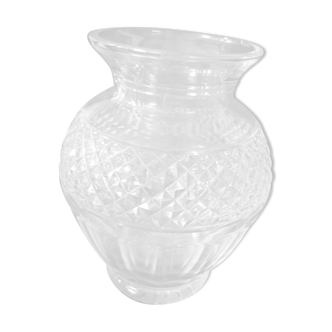 Vase cristal forme balustre