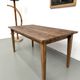 Farm table with tapered legs, L155 cm