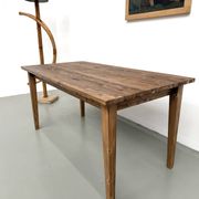 Table de ferme aux pieds fuseaux, L155 cm