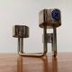 Bougeoir Vintage Postmoderne Danois en Métal par Tommy Larsen