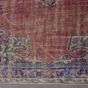 Tapis vintage en laine Oushak sku2303