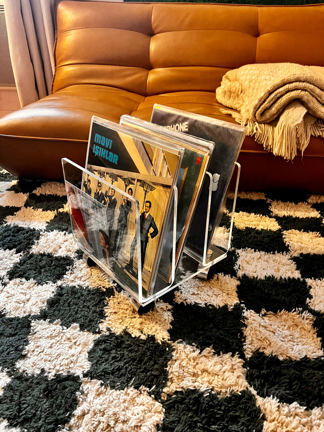 Marais International Plexiglas magazine rack