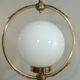 Suspension bronze brass and opaline / vintage