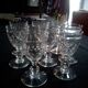7 Baccarat liqueur glasses