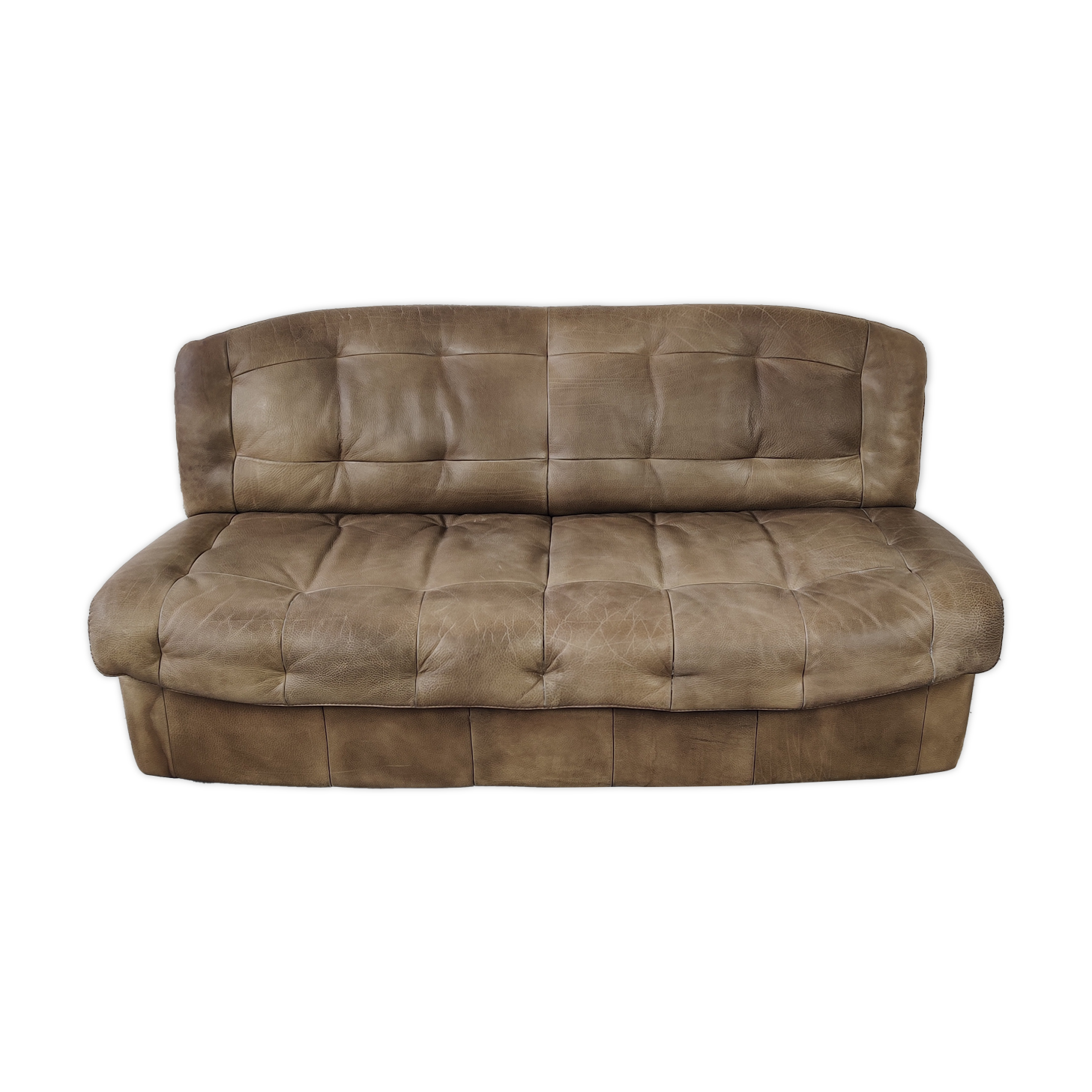 Canapé en cuir design vintage années 70/80