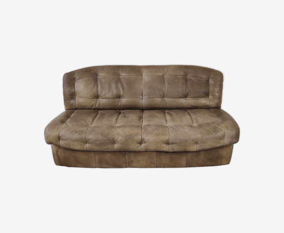 Canapé en cuir design vintage années 70/80
