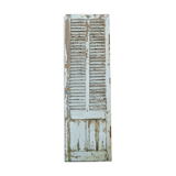 Door with shutter slats