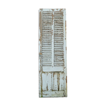 Porte avec lamelles de volet