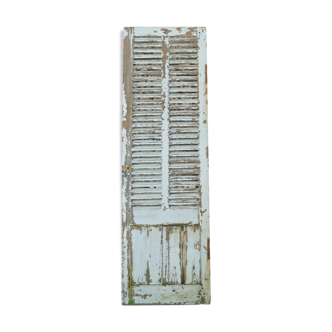 Door with shutter slats