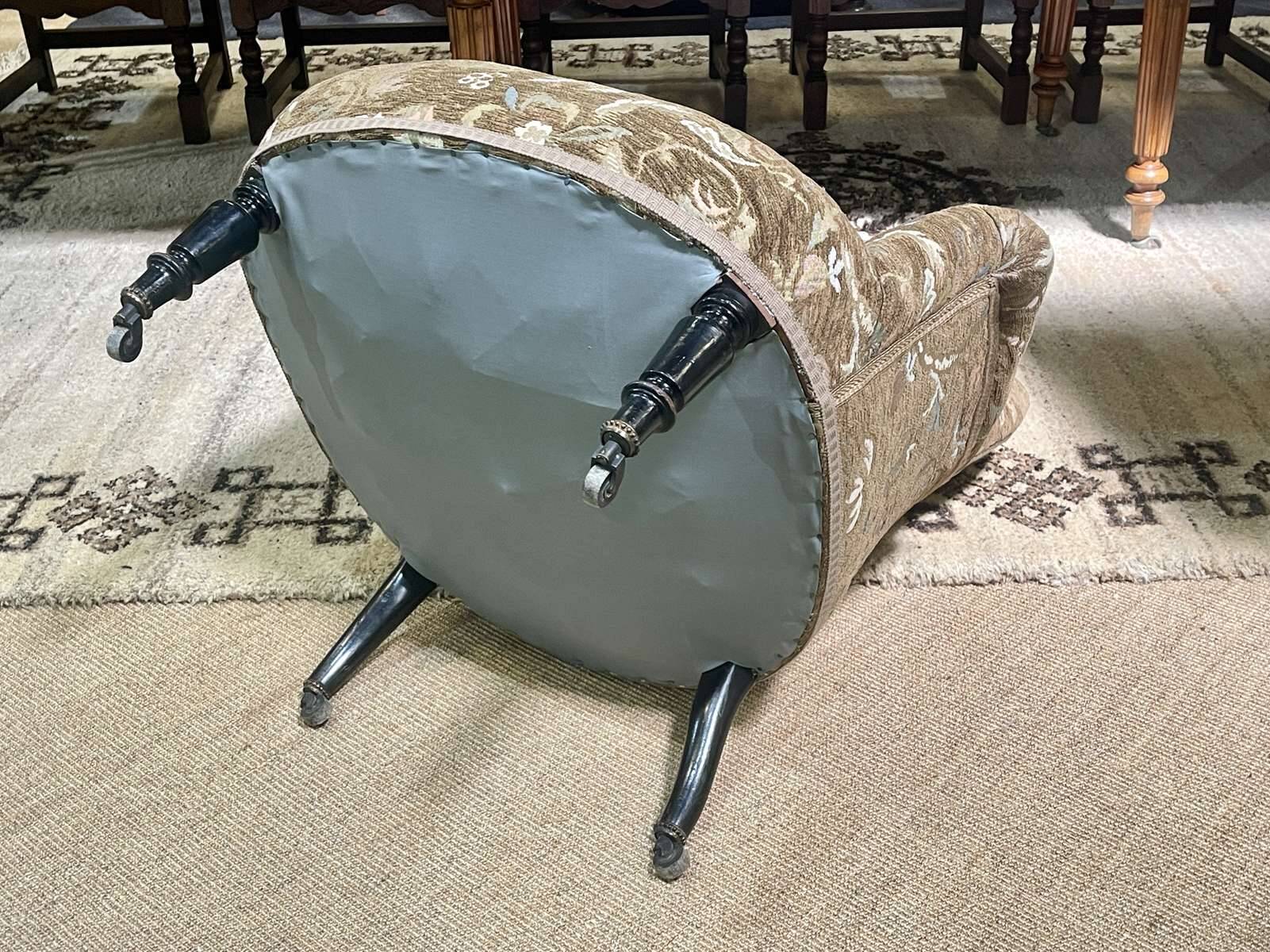 Napoleon III armchair, 19th century, fully restored and reupholstered