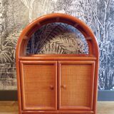 Rattan shelf