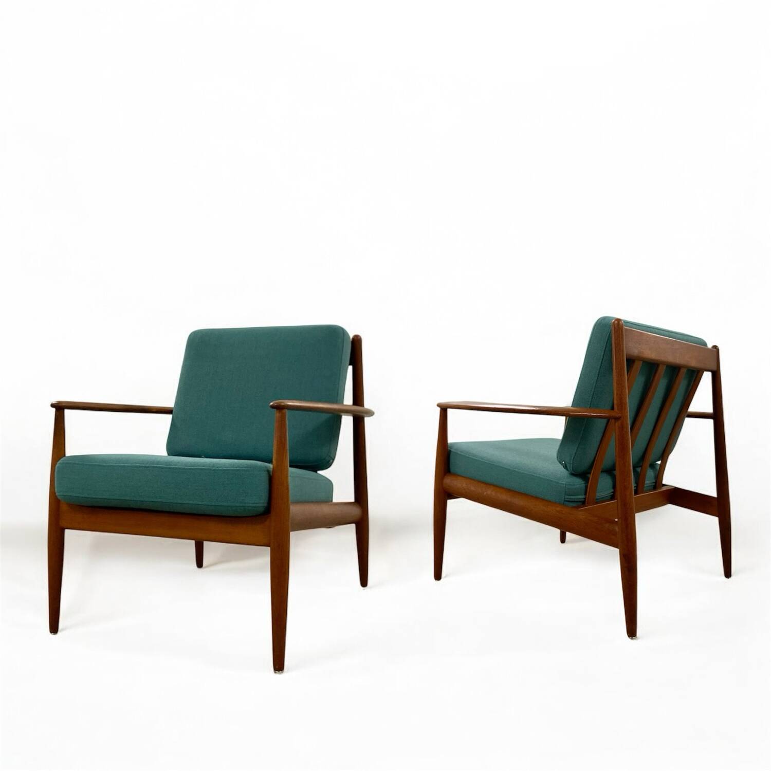 2x Teak Easy Chair by Grete Jalk 60s Denmark