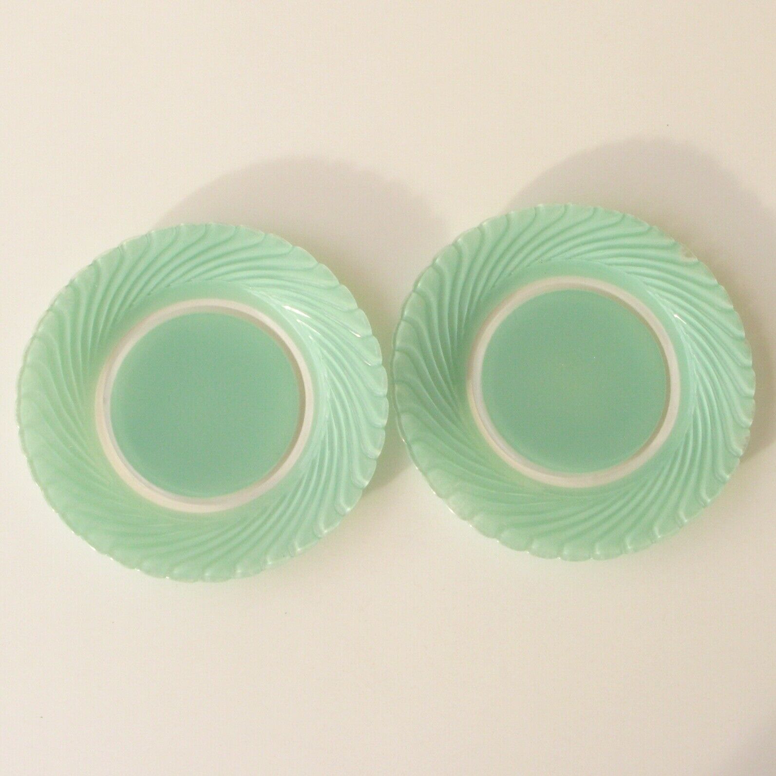 Lot 6 large plates Duralex colors - very vintage - france - pastel