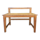 Petite banquette en chêne années 50