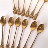 Lot small brass spoons