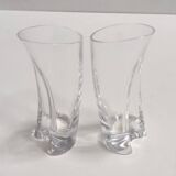 Set of Twelve Crystal Drinking Glasses by A.Mangiarotti for Cristallerie Colle