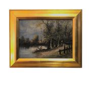 Oil painting on canvas, French school late 19th century.