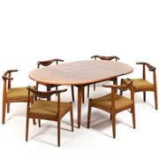 Rare Cowhorn Chairs / Table-Set by Svend Aage Madsen