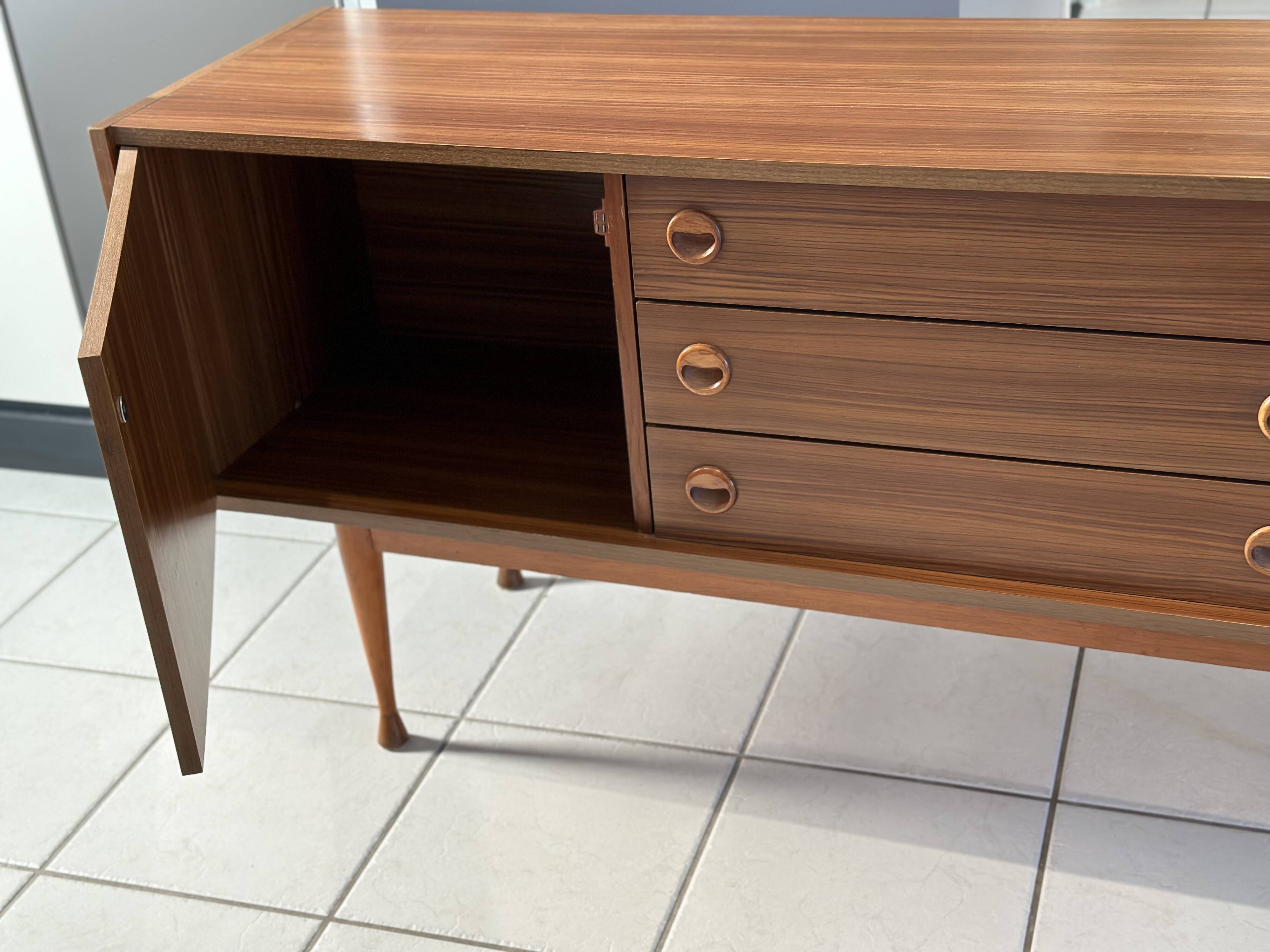 Vintage 1960s Scandinavian-style sideboard