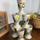 Six stoneware mazagrans