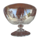opalescent glass/crystal bowl on a stand