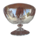 opalescent glass/crystal bowl on a stand