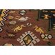 1970s Vintage Turkish Handmade Wool & Cotton Brown Runner Rug 178x475