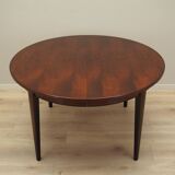 Round rosewood table, Danish design, 1970s, manufacturer: Omann Jun