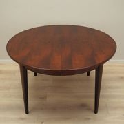 Round rosewood table, Danish design, 1970s, manufacturer: Omann Jun
