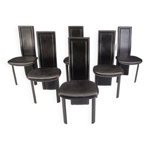 chaises de salle à manger - 1980 ensemble