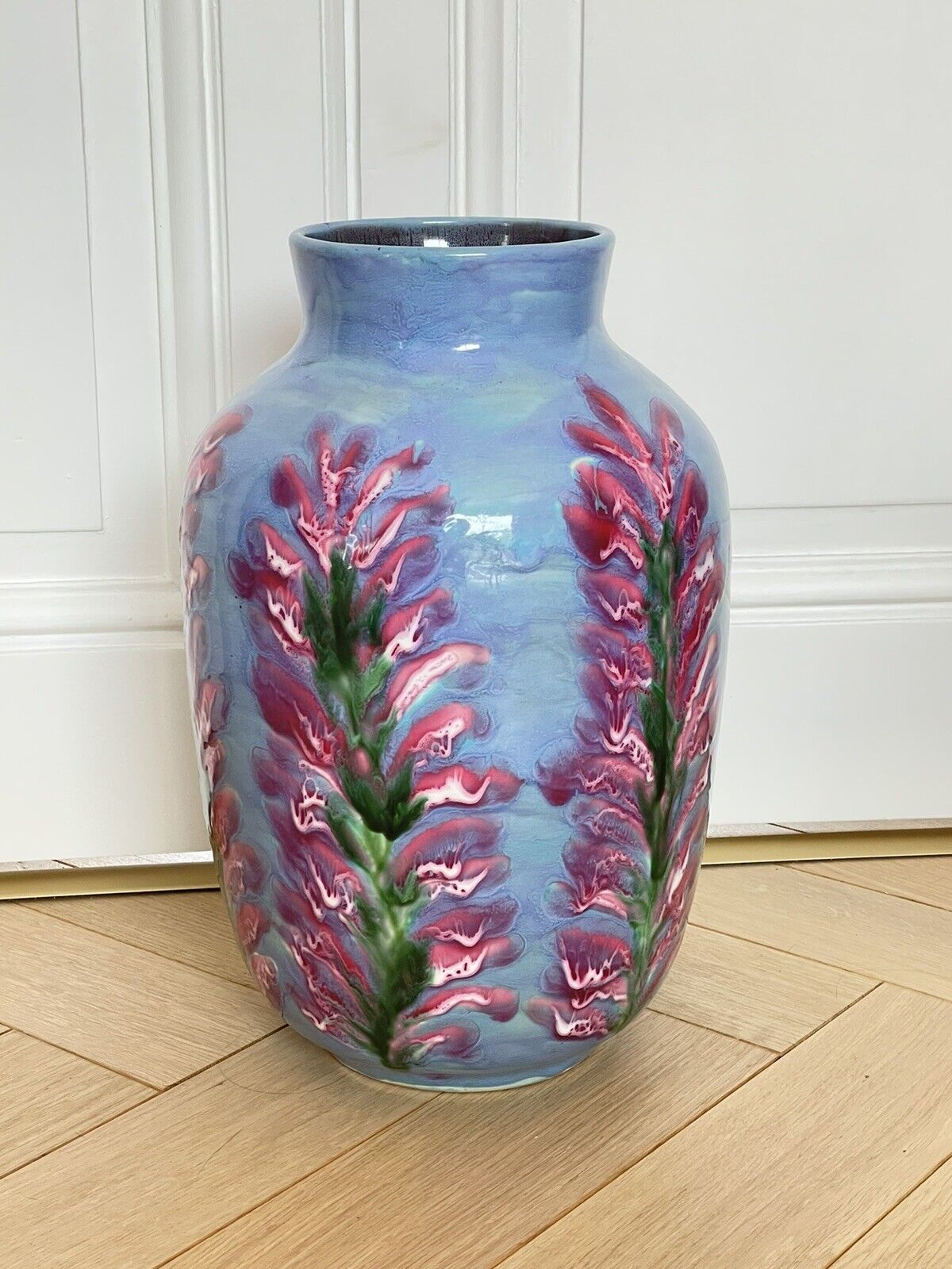 Ricard ceramic vase from the 50s signed guérin