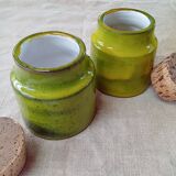 Lot de 2 pots en céramique Mado Jolain, circa 1960