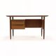Mid century teak 'Cow Horn' Writing Desk by Tijsseling for Hulmefa 1960s