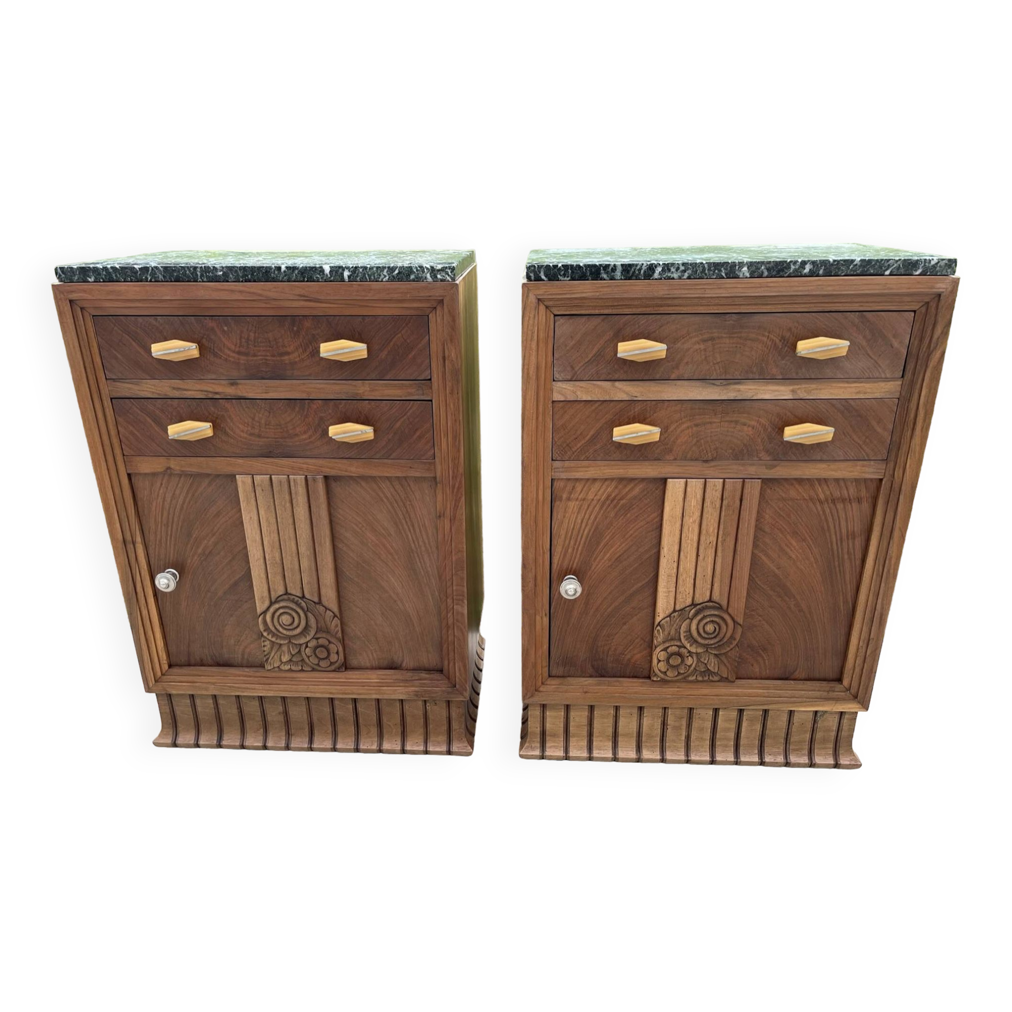Pair of art deco occasional furniture or bedside tables