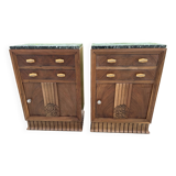 Pair of art deco occasional furniture or bedside tables