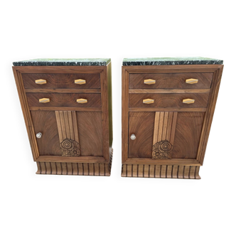 Pair of art deco occasional furniture or bedside tables