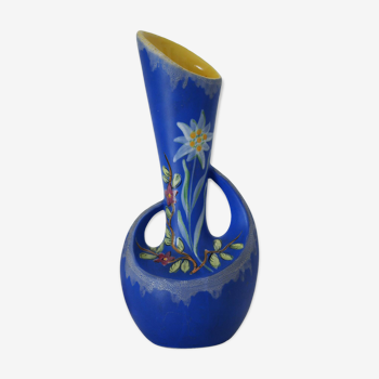 Vase forme libre vintage fourmaintraux desvres