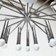 German lustre from the mid-century space age by Doria Leuchten, 1960s.