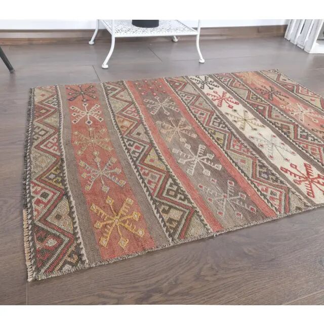 Vintage Handmade Turkish Wool Rug 65x90
