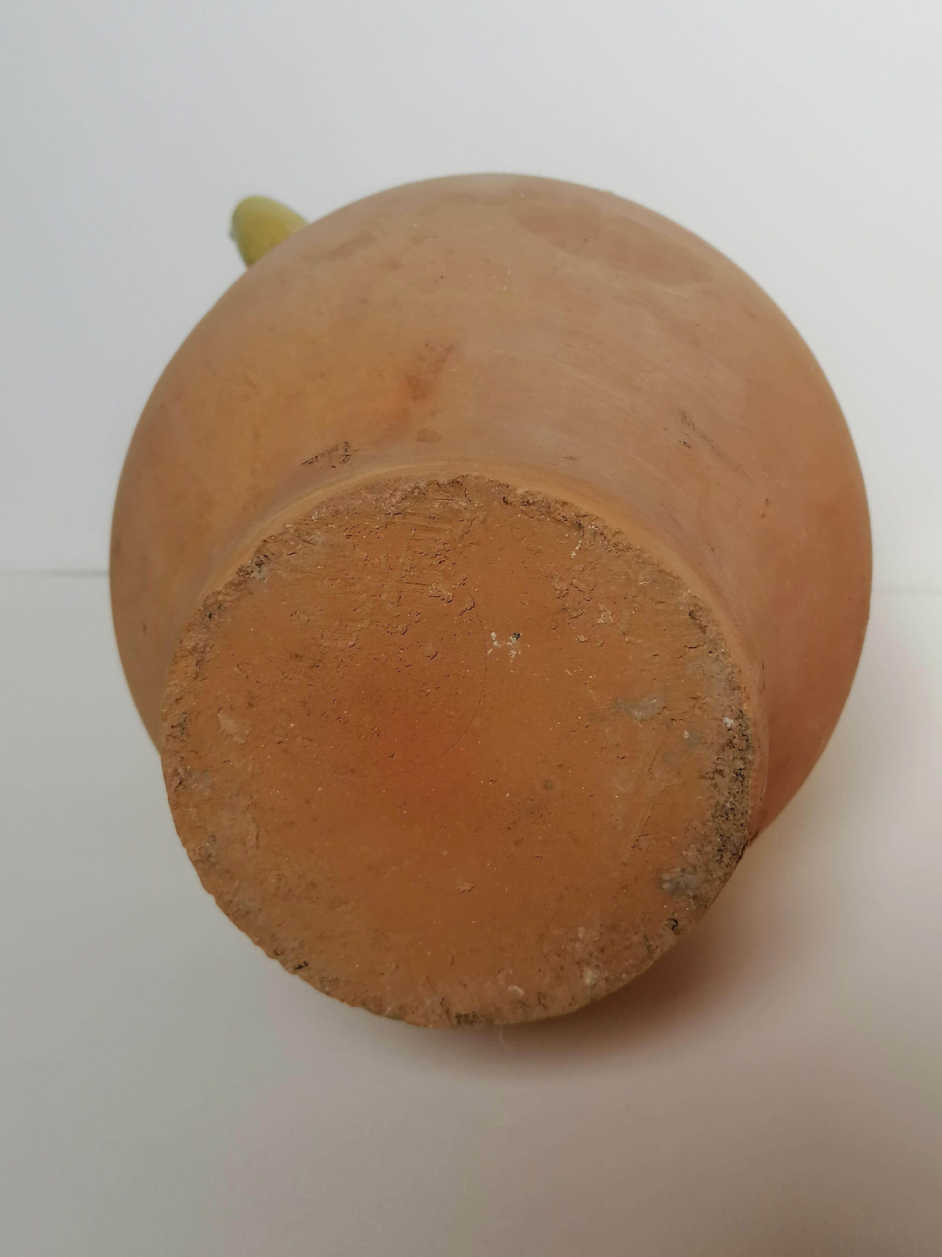 Yellow enamelled gargulette jug