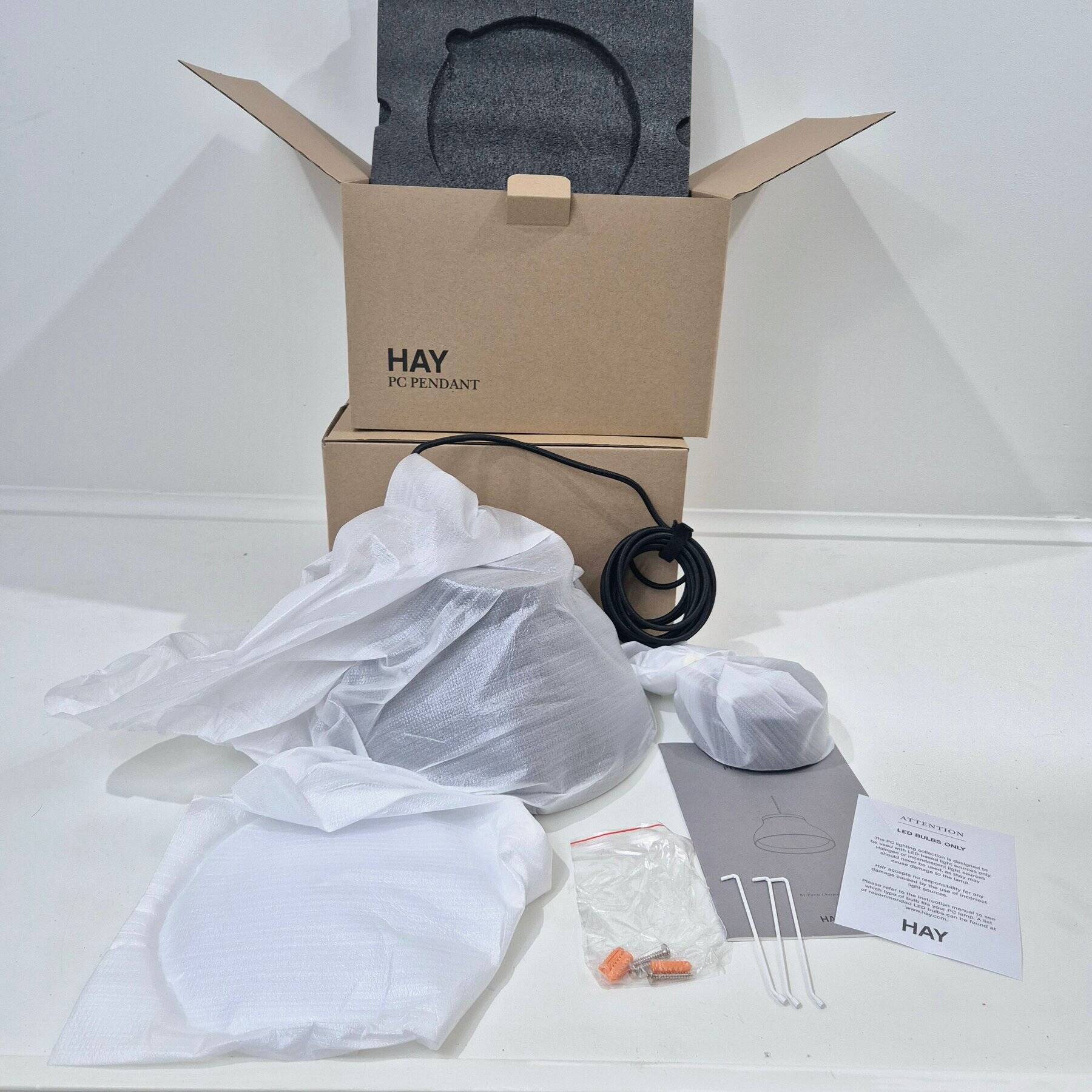 HAY PC Pendant S, Pierre Charpin, matte black