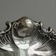 round plate shell decoration silver-plated