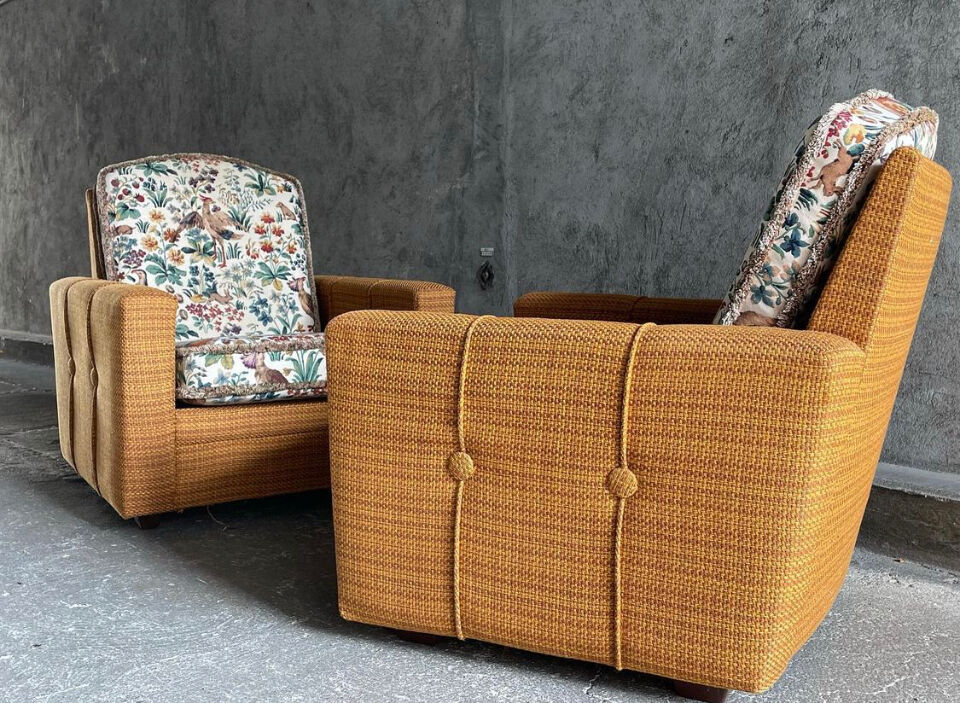 Pair of vintage armchairs