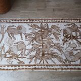 Painted wall textile from Fakaha, Ivory Coast, 1980s