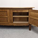 Brutalist oak sideboard by Joseph Savina circa 1950