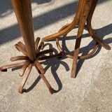 Baumann bistro style 1960s curved wood swivel parrot coat rack
